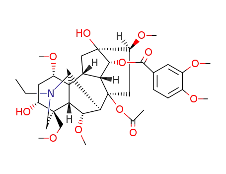 Molecular Structure of 127-29-7 (8-ACETYL LUDACONITINE)