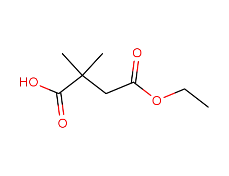 Molecular Structure of 121925-55-1 (Butanedioic acid, 2,2-dimethyl-, 4-ethyl ester)