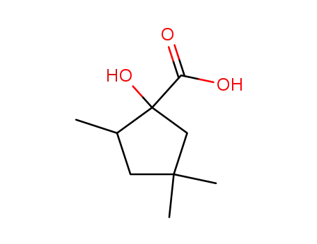 Molecular Structure of 861573-63-9 (1-hydroxy-2,4,4-trimethyl-cyclopentanecarboxylic acid)