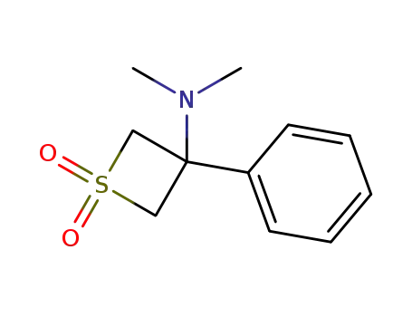 Molecular Structure of 71999-99-0 (N,N-dimethyl-3-phenylthietan-3-amine 1,1-dioxide)