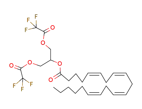 Molecular Structure of 439146-25-5 (2-O-arachidonoyl-1,3-bis-O-(trifluoroacetyl)glycerol)
