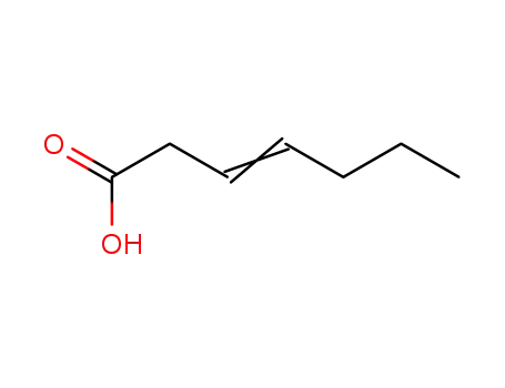 Molecular Structure of 29901-85-7 (3-Heptenoic acid)