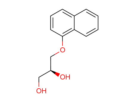 Molecular Structure of 56715-19-6 (1,2-Propanediol, 3-(1-naphthalenyloxy)-, (2S)-)