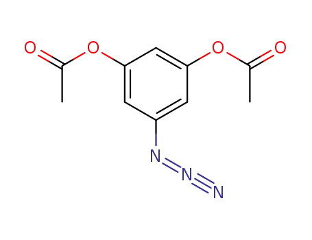 Molecular Structure of 593249-78-6 (1,3-Benzenediol, 5-azido-, diacetate (ester))