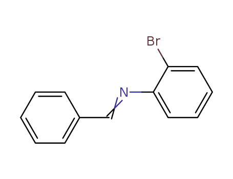 Molecular Structure of 15110-95-9 (Benzenamine, 2-bromo-N-(phenylmethylene)-)