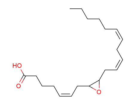 Molecular Structure of 184488-44-6 (8,9-epoxyeicosa-5(Z),11(Z),14(Z)-trienoic acid)