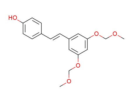 Molecular Structure of 1217011-33-0 ((E)-4-(3,5-bis(methoxymethoxy)styryl)phenol)