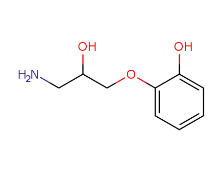 Molecular Structure of 437765-36-1 (Phenol, 2-[(2S)-3-amino-2-hydroxypropoxy]- (9CI))