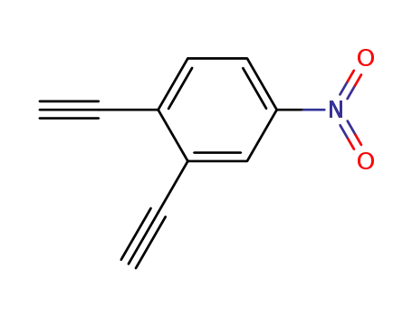 Molecular Structure of 302346-44-7 (Benzene, 1,2-diethynyl-4-nitro-)