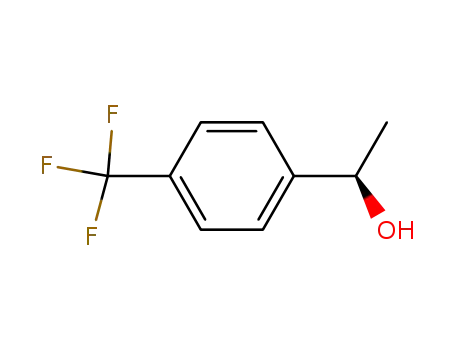 Molecular Structure of 76155-79-8 ((R)-1-[4-(TRIFLUOROMETHYL)PHENYL]ETHANOL)