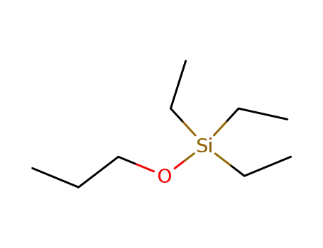 Molecular Structure of 17841-44-0 (Silane, triethylpropoxy-)