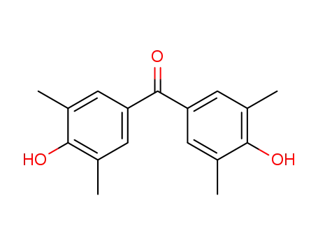Molecular Structure of 92005-15-7 (4,4'-dihydroxy-3,3',5,5'-tetramethylbenzophenone)