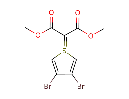 Molecular Structure of 1107692-58-9 (dimethylmalonate-3,4-dibromothiophene-S,C-ylide)