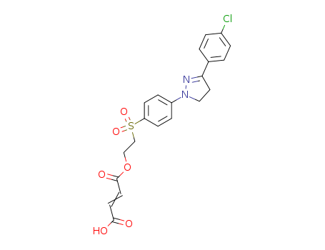 2-Butenedioic acid(2Z)-,mono[2-[[4-[3-(4-chlorophenyl)-4,5-dihydro-1H-pyrazol-1-yl]phenyl]sulfonyl]ethyl]ester (9CI)