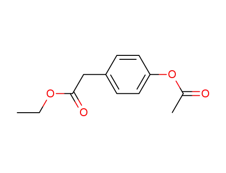 Molecular Structure of 89723-32-0 (Benzeneacetic acid, 4-(acetyloxy)-, ethyl ester)
