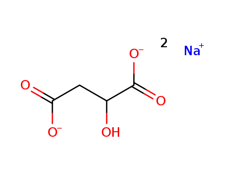 Molecular Structure of 63441-17-8 (Butanedioic acid, hydroxy-, sodium salt, (2S)-)