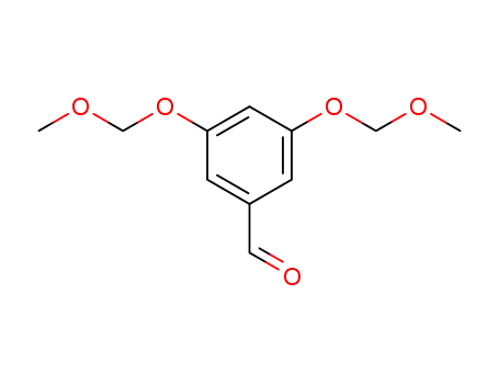 Molecular Structure of 76280-61-0 (Benzaldehyde, 3,5-bis(methoxymethoxy)-)