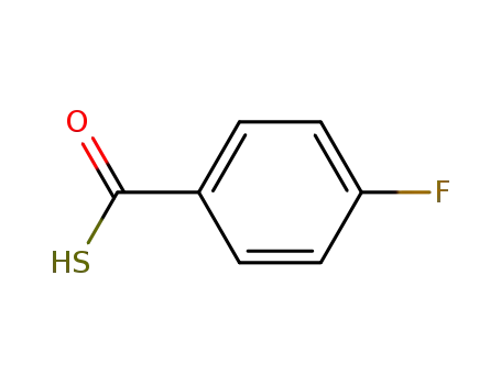 Molecular Structure of 403-44-1 (4-fluorobenzenecarbothioic S-acid)