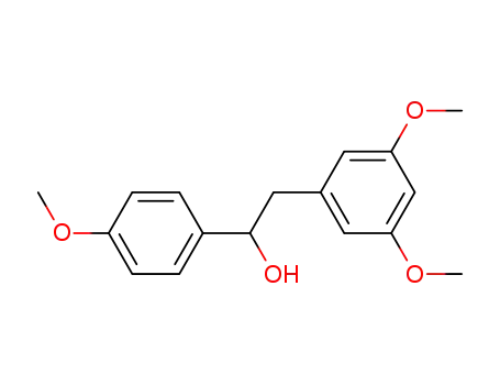 Molecular Structure of 185249-89-2 (Benzeneethanol, 3,5-dimethoxy-a-(4-methoxyphenyl)-)