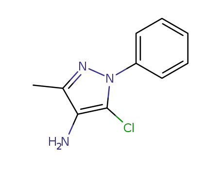 Molecular Structure of 846602-78-6 (5-chloro-3-methyl-1-phenyl-1<i>H</i>-pyrazol-4-ylamine)