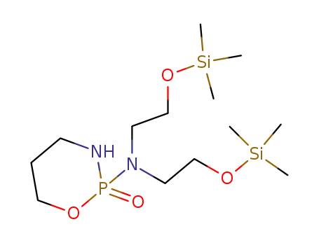 Molecular Structure of 195966-75-7 ((2-Oxo-2λ<sup>5</sup>-[1,3,2]oxazaphosphinan-2-yl)-bis-(2-trimethylsilanyloxy-ethyl)-amine)