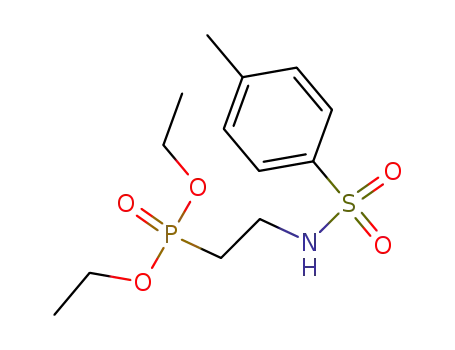 Molecular Structure of 87461-07-2 (Phosphonic acid, [2-[[(4-methylphenyl)sulfonyl]amino]ethyl]-, diethyl
ester)