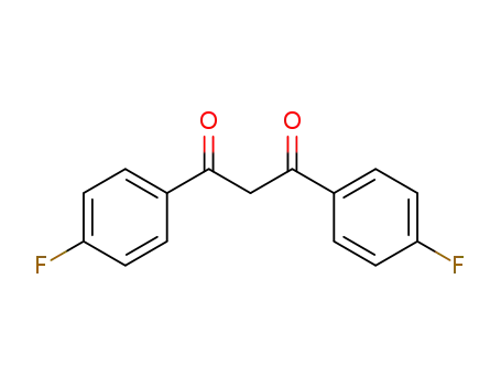 Molecular Structure of 1493-51-2 (1,3-Bis(4-fluorophenyl)-1,3-propanedione)