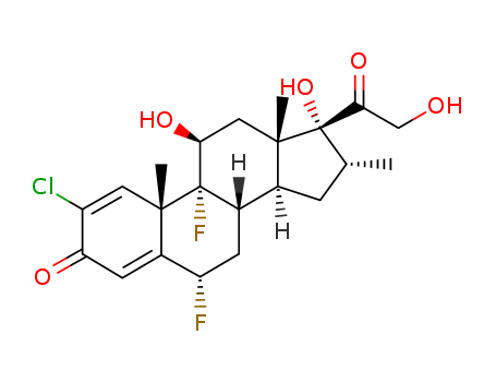 Pregna-1,4-diene-3,20-dione,2-chloro-6,9-difluoro-11,17,21-trihydroxy-16-methyl-, (6a,11b,16a)-