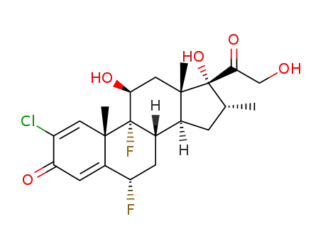 Molecular Structure of 50629-82-8 (Halometasone)