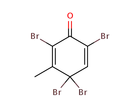 Molecular Structure of 34946-83-3 (2,5-Cyclohexadien-1-one, 2,4,4,6-tetrabromo-3-methyl-)