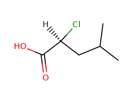 Molecular Structure of 28659-81-6 ((S)-2-CHLORO-4-METHYL-N-VALERIC ACID)
