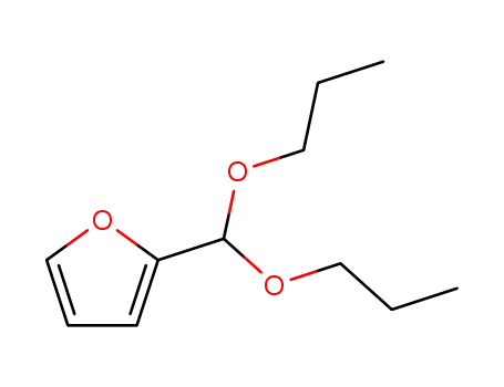 Molecular Structure of 1204-93-9 (Furan, 2-(dipropoxymethyl)-)