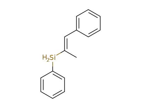 Molecular Structure of 1584730-80-2 ((E)-phenyl(1-phenylprop-1-en-2-yl)silane)