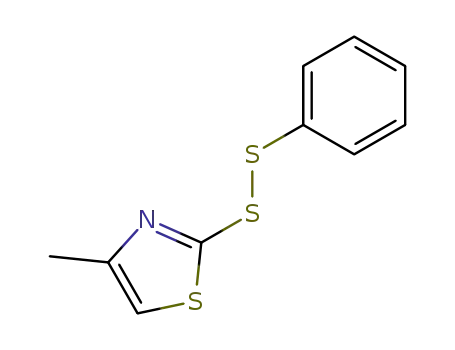 Molecular Structure of 110907-36-3 (4-Methyl-2-phenyldisulfanyl-thiazole)