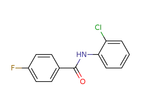 Molecular Structure of 838-55-1 (N-(2-Chlorophenyl)-4-fluorobenzaMide, 97%)