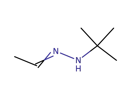 Molecular Structure of 82571-41-3 (Acetaldehyde, (1,1-dimethylethyl)hydrazone)