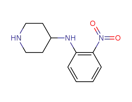 Molecular Structure of 57718-44-2 (N-(2-nitrophenyl)piperidin-4-amine)