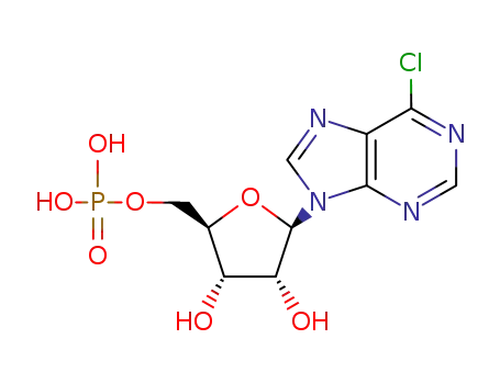 Molecular Structure of 5843-59-4 (6-CHLOROPURINE RIBOSIDE-5'-O-MONOPHOSPHATE SODIUM SALT)