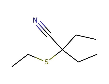 Butanenitrile, 2-ethyl-2-(ethylthio)-