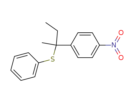 Molecular Structure of 110637-97-3 (2-(p-nitrophenyl)-2-butyl phenyl sulfide)