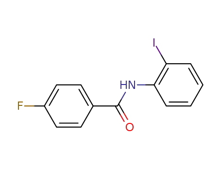 Molecular Structure of 136138-52-8 (4-fluoro-N-(2-iodophenyl)benzamide)