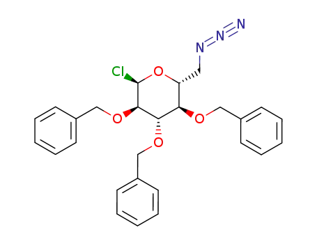 6-azido-2,3,4-tri-O-benzyl-6-deoxy-α-D-glucopyranosyl chloride