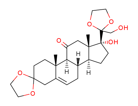 17,21-Dihydroxy-pregn-5-ene-3,11,20-trione 3,20-Diethylene Ketal