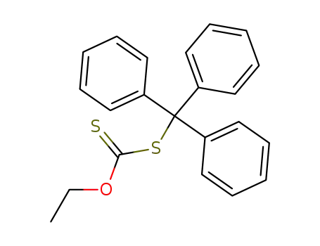 Molecular Structure of 132277-76-0 (O-ethyl S-triphenylmethyl dithiocarbonate)