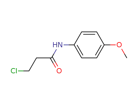 Molecular Structure of 19313-87-2 (3-CHLORO-N-(4-METHOXYPHENYL)PROPANAMIDE)