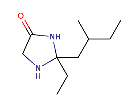 Molecular Structure of 1378479-34-5 ((+/-)-2-ethyl-2-(2-methylbutyl)imidazolidin-4-one)