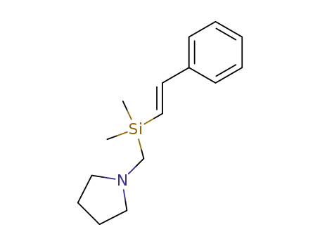 β-styryl-N-pyrrolidinylmethyldimethylsilane