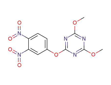Molecular Structure of 163684-97-7 (2-{3,4-bisnitrophenoxy}-4,6-dimethoxy-1,3,5-triazine)