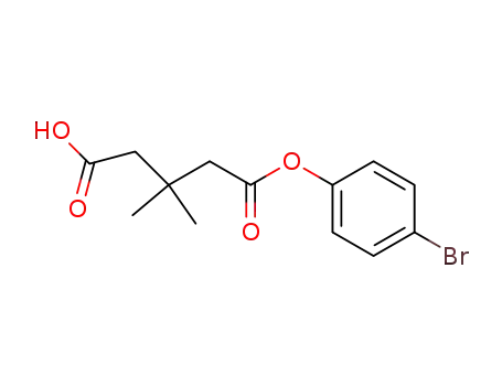 3,3-Dimethyl-glutarsaeure-mono-<p-brom-phenyl>-ester