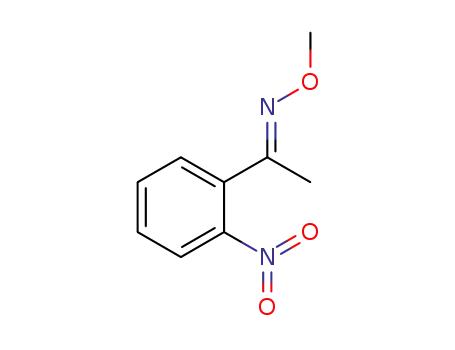Molecular Structure of 1262802-04-9 ((E)-1-(2-nitrophenyl)ethanone O-methyl oxime)